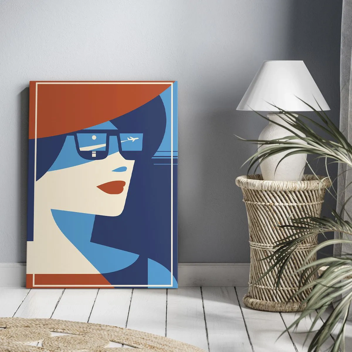 Bild auf Leinwand - Leinwandbild - Urlaubsreise - 80x120 cm