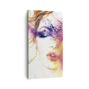 Bild auf Leinwand - Leinwandbild - Regenbogenschwindel - 45x80 cm