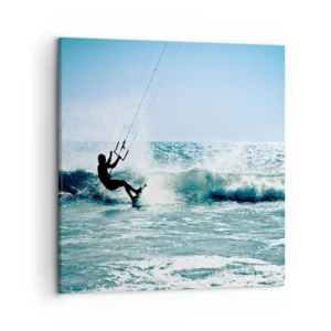 Bild auf Leinwand - Leinwandbild - Hinreißen lassen - 50x50 cm