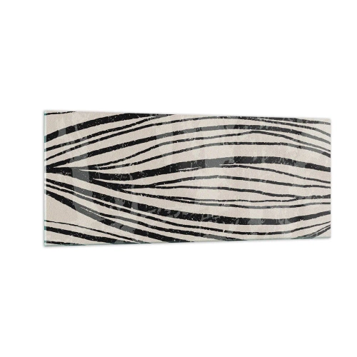 Glasbild - Bild auf glas - Linienpool - 100x40 cm