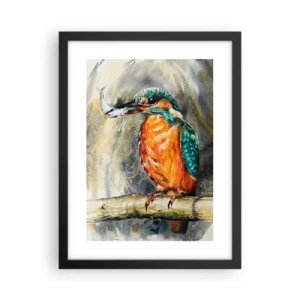 Poster in einem schwarzem Rahmen - Naturgesetz - 30x40 cm