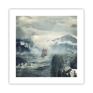 Poster - In magischen Gewässern - 40x40 cm