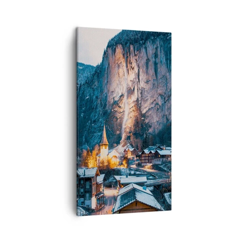 Bild auf Leinwand - Leinwandbild - Der leuchtende Geist des Winters - 45x80 cm