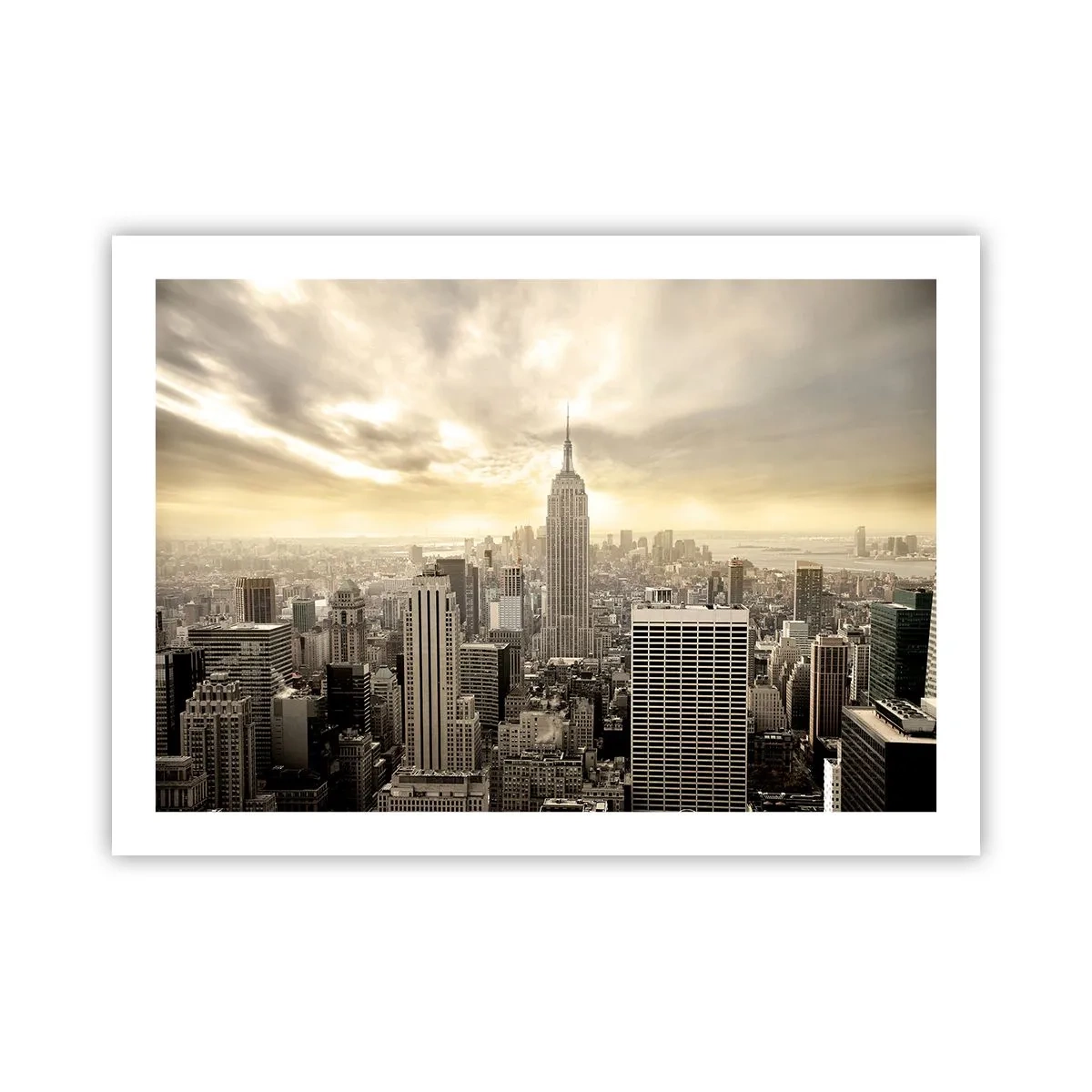 Poster - New York aus Grau - 70x50 cm