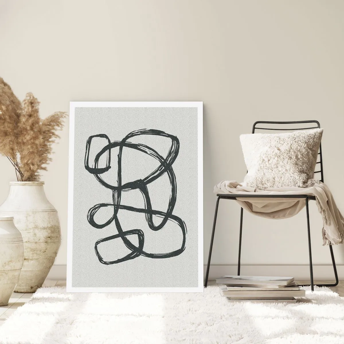 Poster - Schleifenabstraktion - 40x50 cm