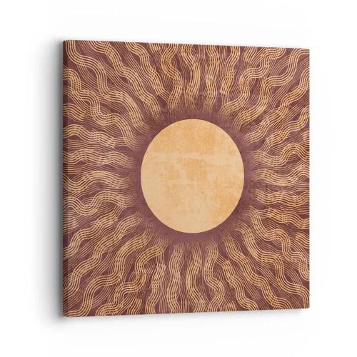 Bild auf Leinwand - Leinwandbild - Sonnensymbol - 30x30 cm