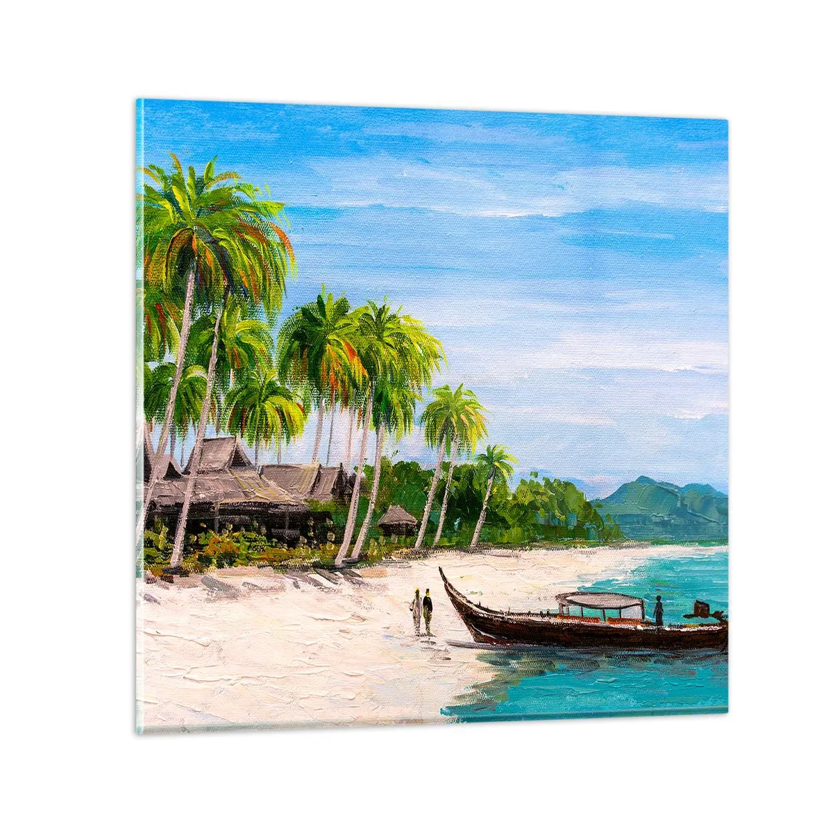 Glasbild - Bild auf glas - Exotischer Traum - 60x60 cm