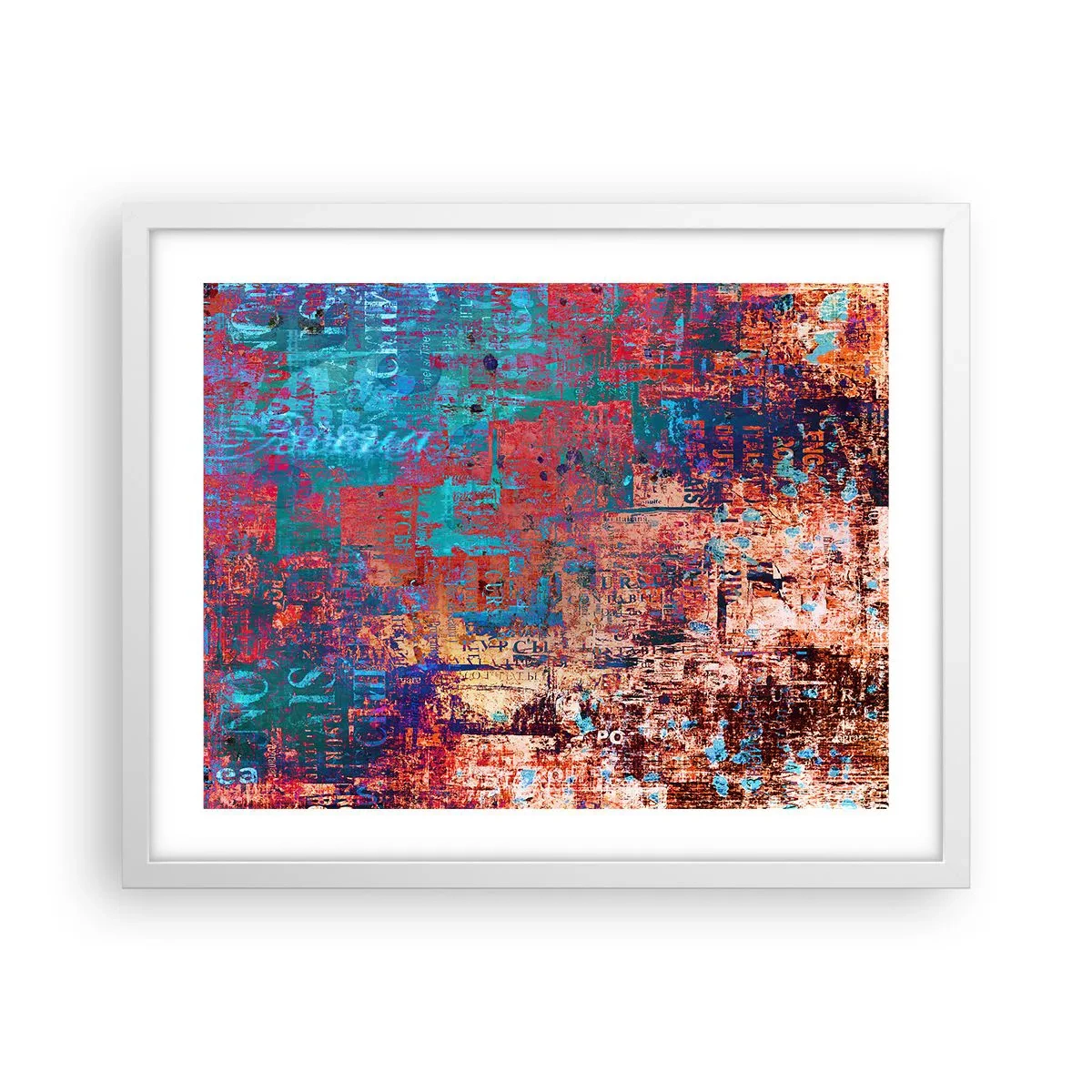 Poster in einem weißen Rahmen - Erinnerung und Vergessen - 50x40 cm