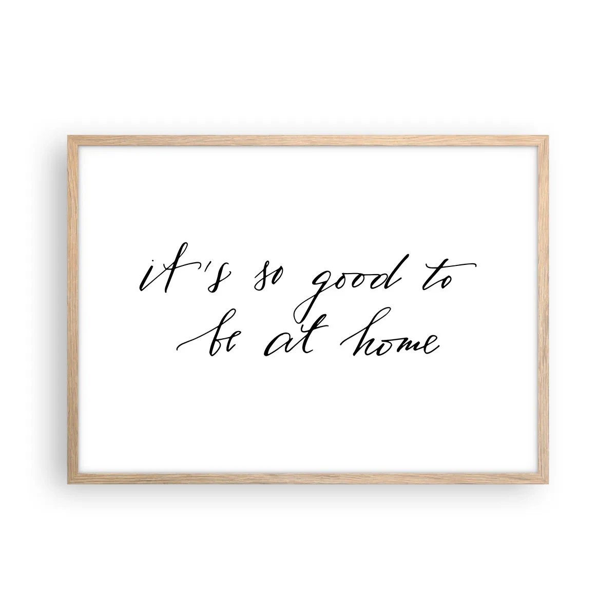 Poster in einem Rahmen aus heller Eiche - Die ganze Wahrheit - 70x50 cm