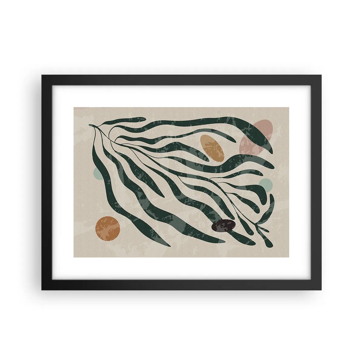 Poster in einem schwarzem Rahmen - Im Grünen - 40x30 cm