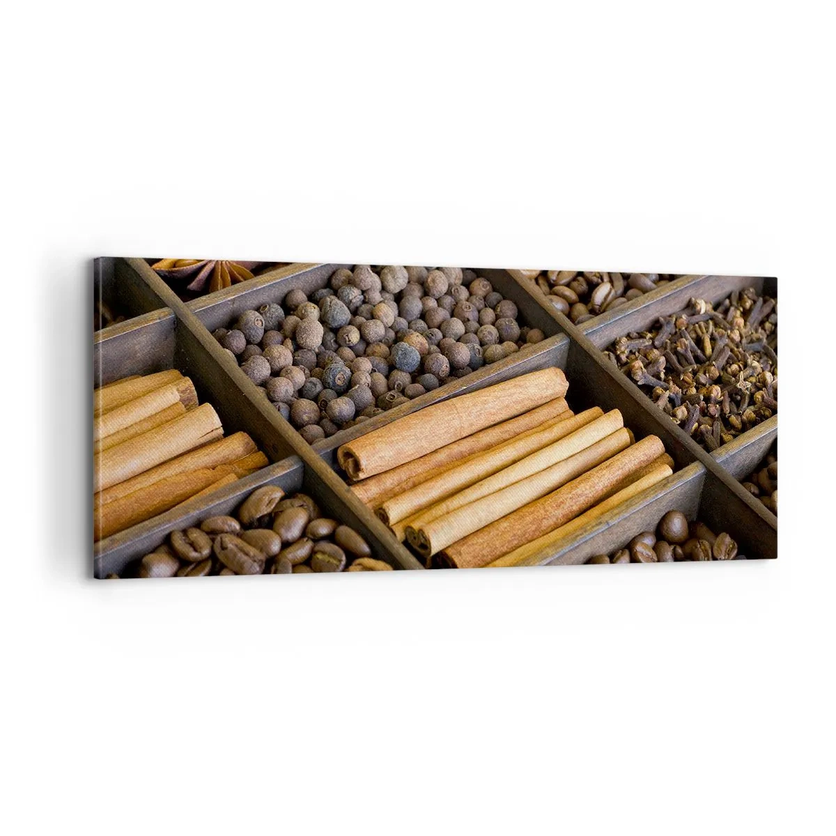 Bild auf Leinwand - Leinwandbild - Eine Fundgrube an Aromen - 100x40 cm
