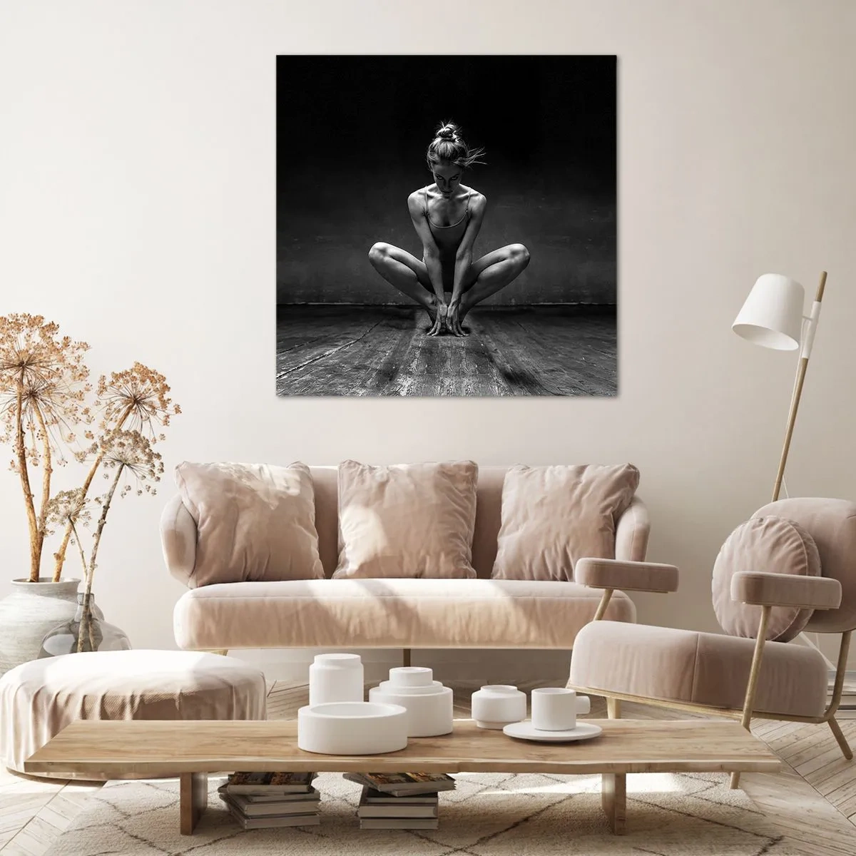 Bild auf Leinwand - Leinwandbild - Konzentration der Tanzenergie - 40x40 cm