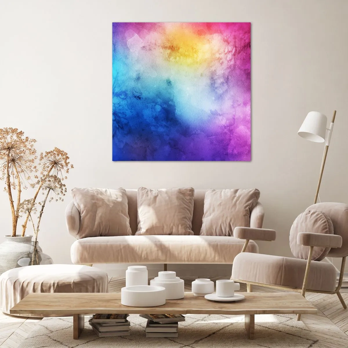 Bild auf Leinwand - Leinwandbild - Fast auf Wolke sieben - 60x60 cm
