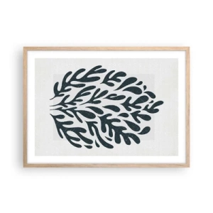 Poster in einem Rahmen aus heller Eiche - Formen der Natur - 70x50 cm