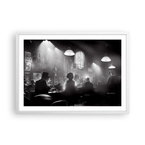 Poster in einem weißen Rahmen - In Jazz-Atmosphäre - 70x50 cm