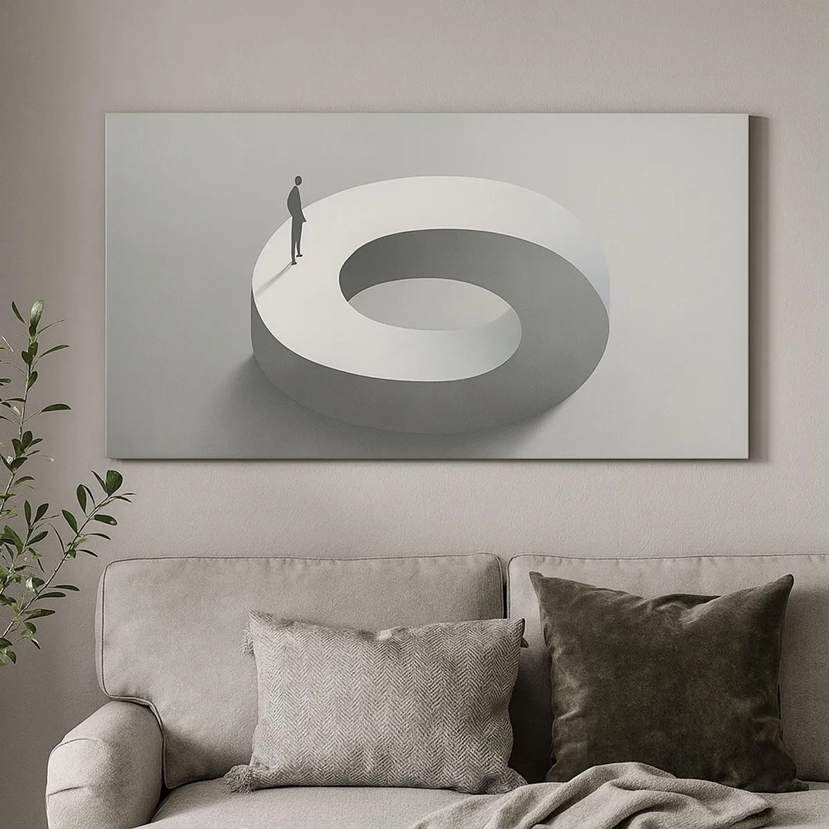 Bild auf Leinwand - Leinwandbild - Und wie soll man davon klug werden - 100x40 cm