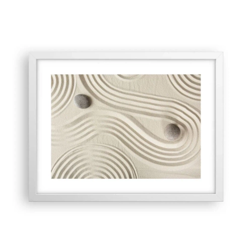 Poster in einem weißen Rahmen - Ein Hauch von Wärme - 40x30 cm