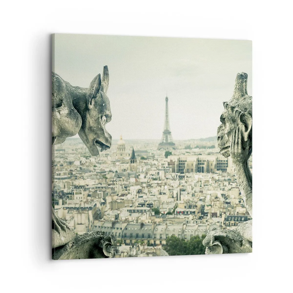 Bild auf Leinwand - Leinwandbild - Pariser Plaudern - 50x50 cm
