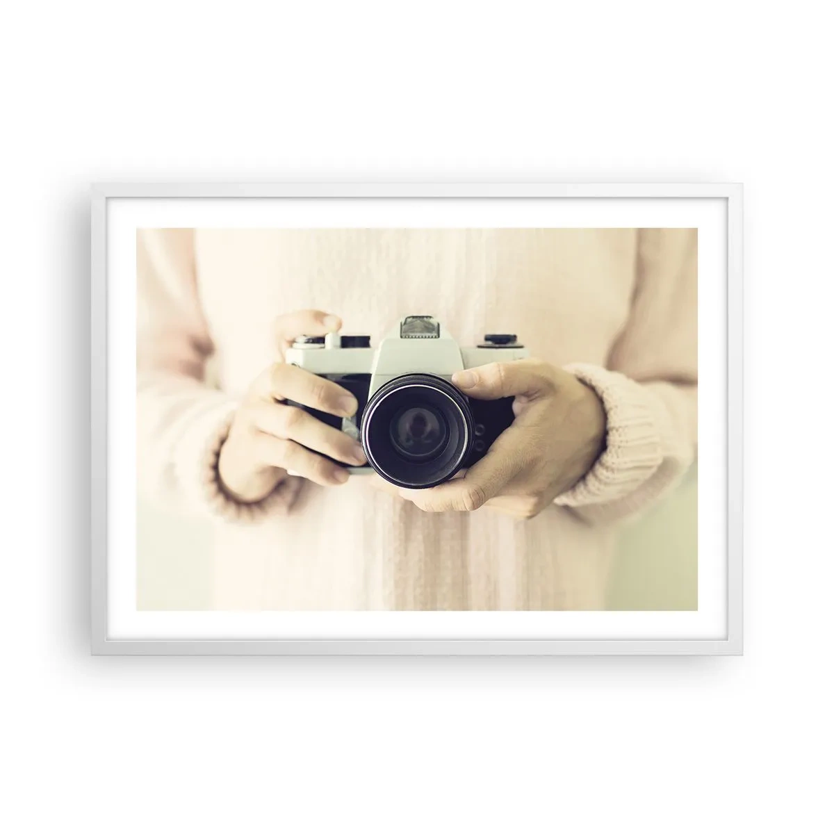 Poster in einem weißen Rahmen - Um mehr zu sehen ... - 70x50 cm