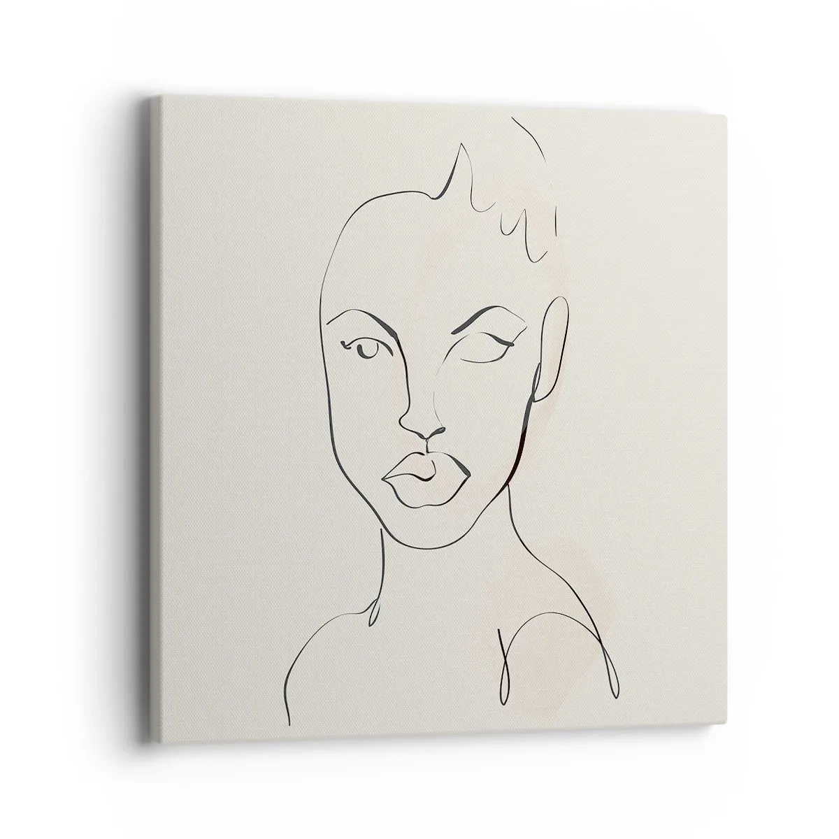 Bild auf Leinwand - Leinwandbild - Umriss der Sinnlichkeit - 40x40 cm