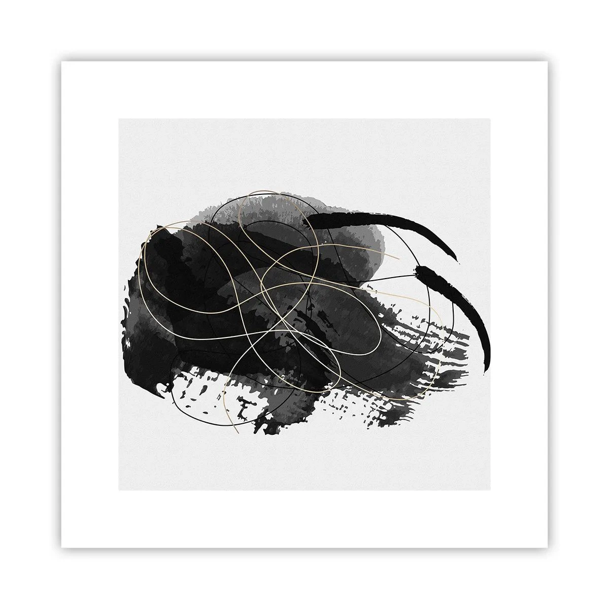 Poster - Aus Schwarz entstanden - 30x30 cm