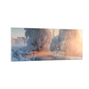 Glasbild - Bild auf glas - Alles im Kristall glänzt in der Sonne - 100x40 cm