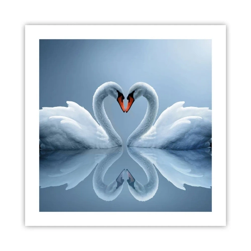 Poster - Zeit für die Liebe - 50x50 cm