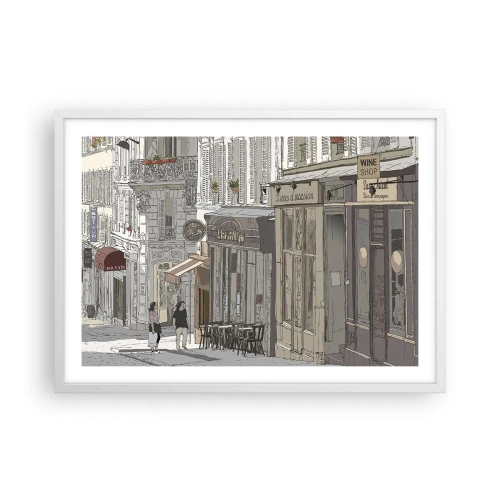 Poster in einem weißen Rahmen - Stadtfreuden - 70x50 cm