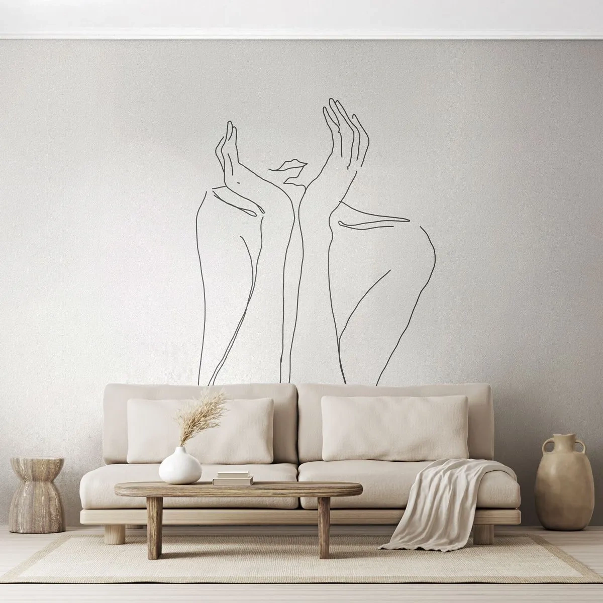 Fototapete Premium Canvas - Wovon Mädchen träumen - Frau, Grafik, Stück - 300x210 cm