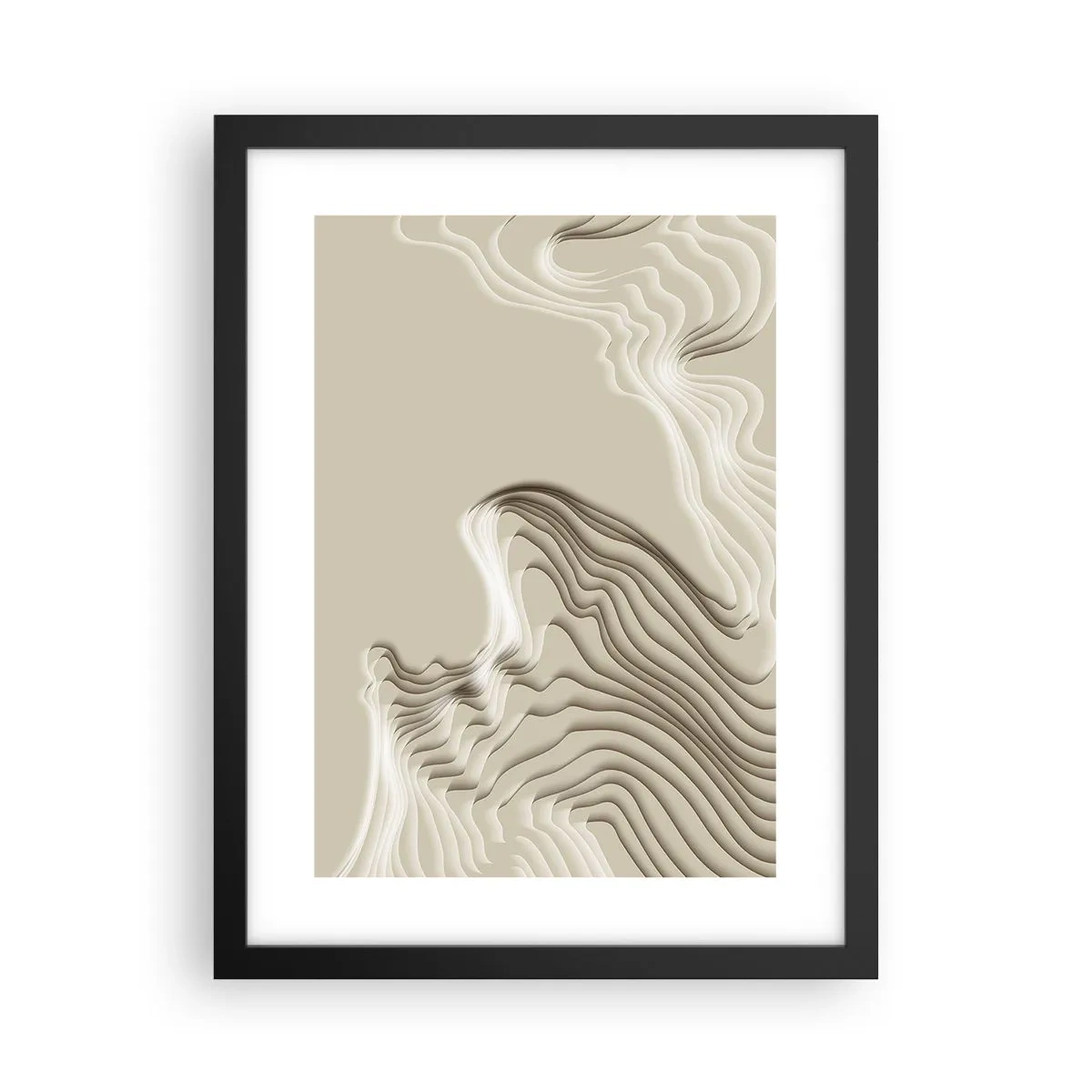 Poster in einem schwarzem Rahmen - Topographie der Kunst - 30x40 cm