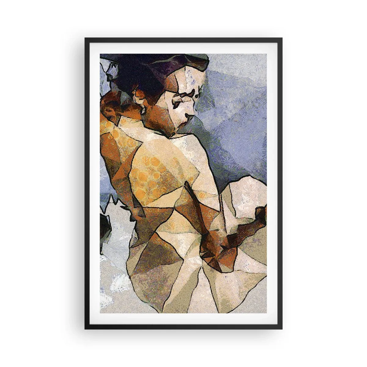 Poster in einem schwarzem Rahmen - Ganz im Sinne des Kubismus - 61x91 cm