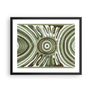 Poster in einem schwarzem Rahmen - Explosion von Emotionen - 50x40 cm