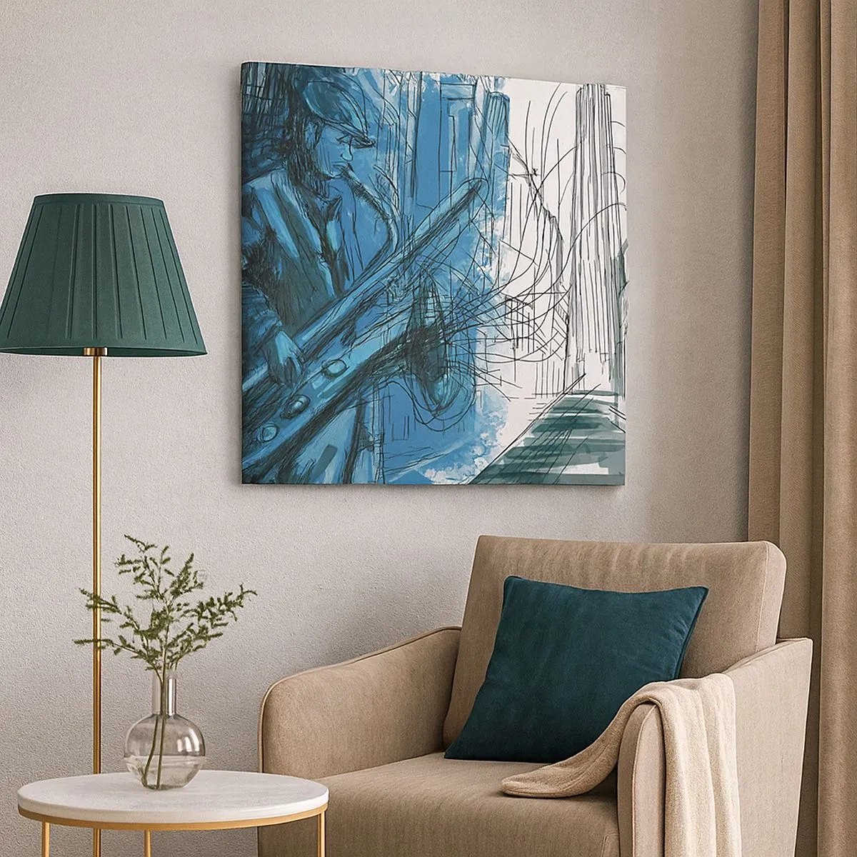 Bild auf Leinwand - Leinwandbild - Urbane Rhapsodie - 30x30 cm