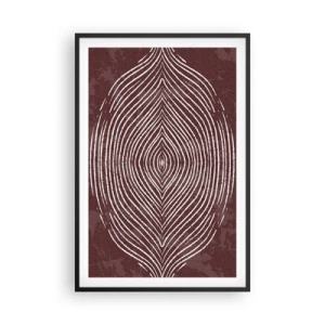 Poster in einem schwarzem Rahmen - Der Raum spricht - 61x91 cm