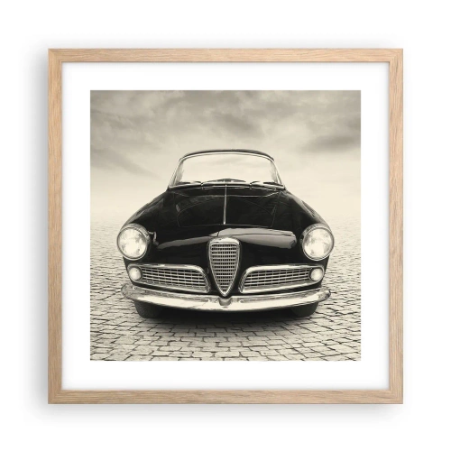 Poster in einem Rahmen aus heller Eiche - Man muss mich einfach lieben - 40x40 cm