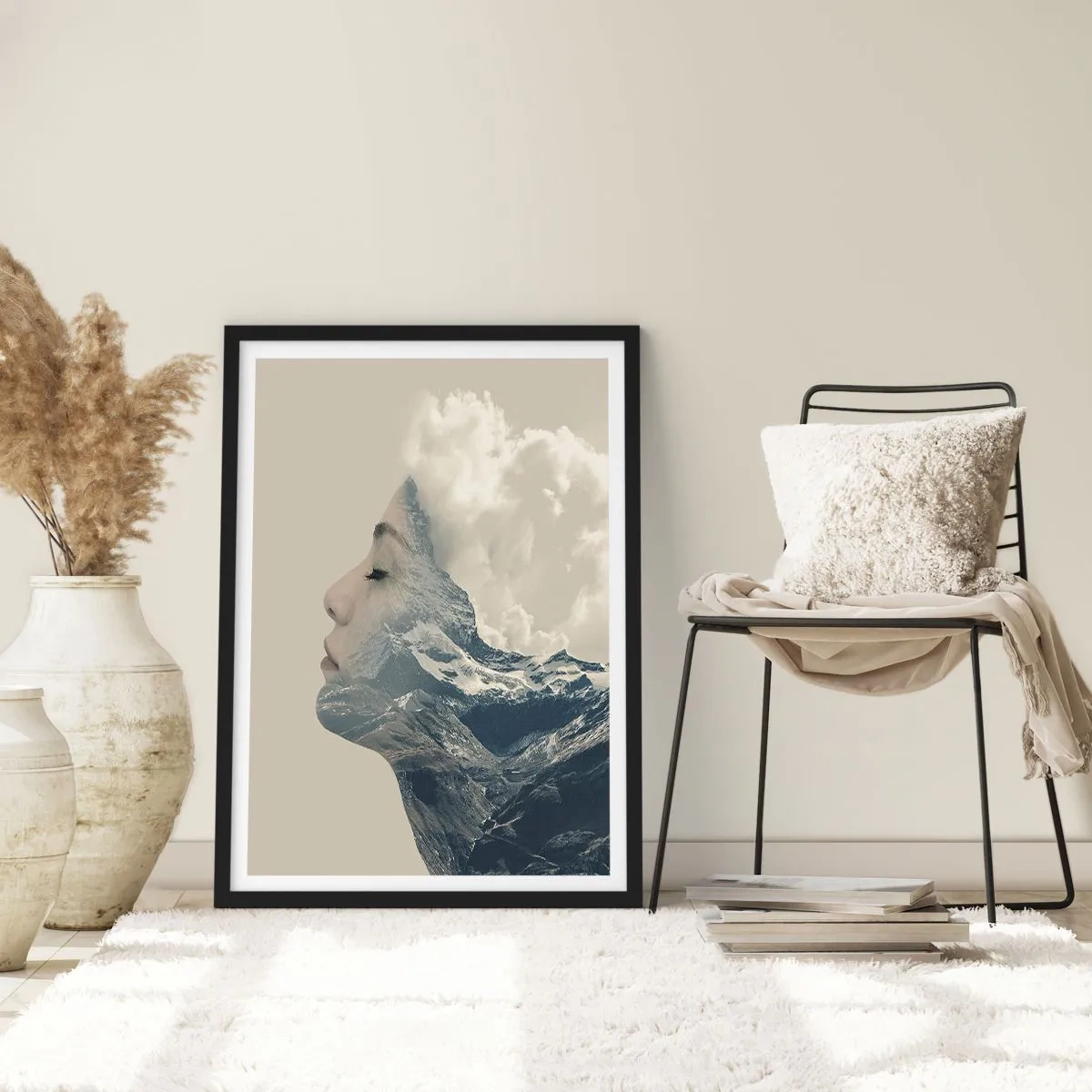 Poster in einem schwarzem Rahmen - Die Schönheit der Elemente der Natur - 40x50 cm