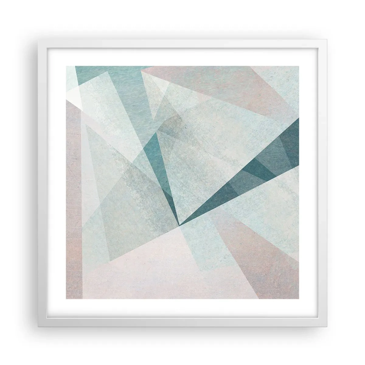 Poster in einem weißen Rahmen - Einfach aber dynamisch - 50x50 cm