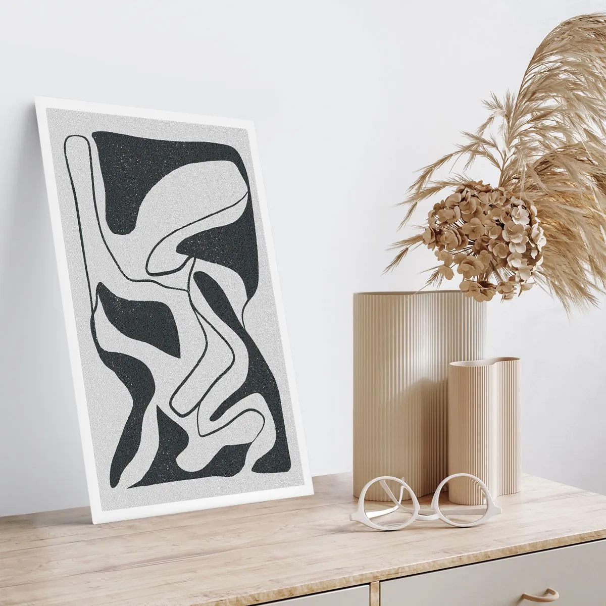 Poster - Abstraktes Spiel im Labyrinth - 70x100 cm