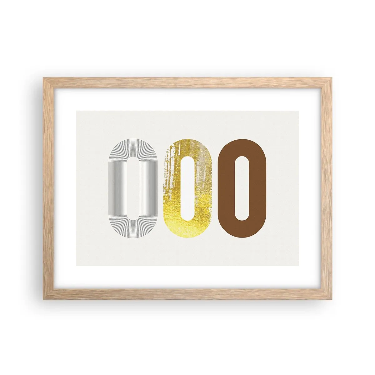 Poster in einem Rahmen aus heller Eiche - Oooh! - 40x30 cm