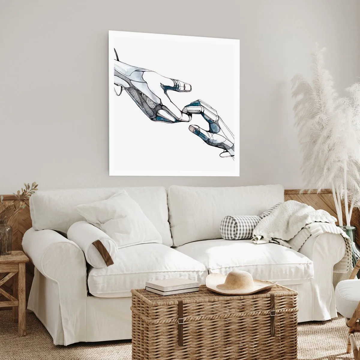 Poster - Eine gute Geste - 60x60 cm