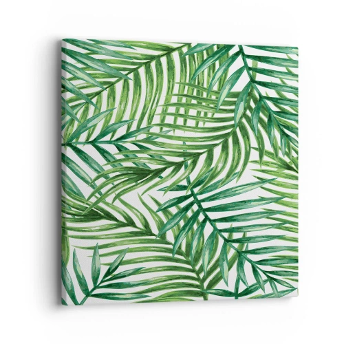 Bild auf Leinwand - Leinwandbild - Unter dem grünen Baldachin - 40x40 cm