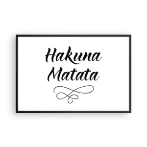 Poster in einem schwarzem Rahmen - Bester Ratschlag - 91x61 cm