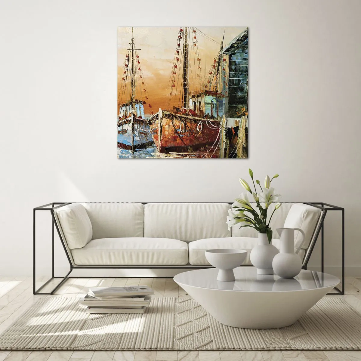 Glasbild - Bild auf glas - Friedliche Rückkehr - 40x40 cm