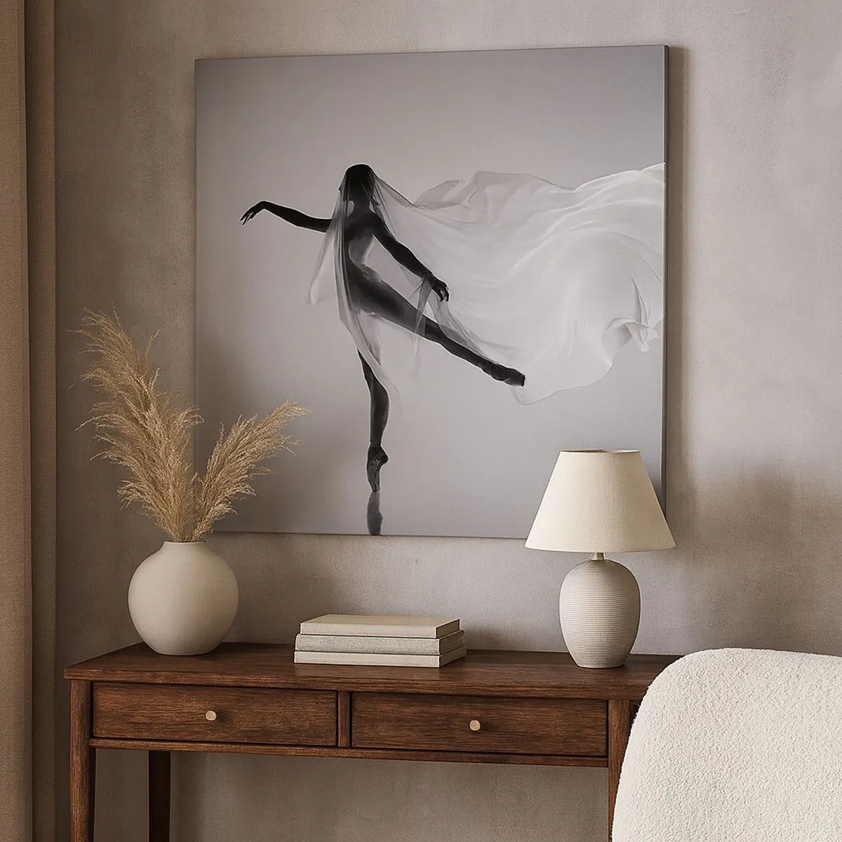 Bild auf Leinwand - Leinwandbild - Leichtigkeit und Anmut - 30x30 cm