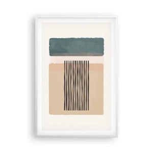 Poster in einem weißen Rahmen - Alles ist in Ordnung - 61x91 cm