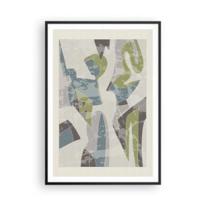 Poster in einem schwarzem Rahmen - Komposition hinter dem Glas - 70x100 cm