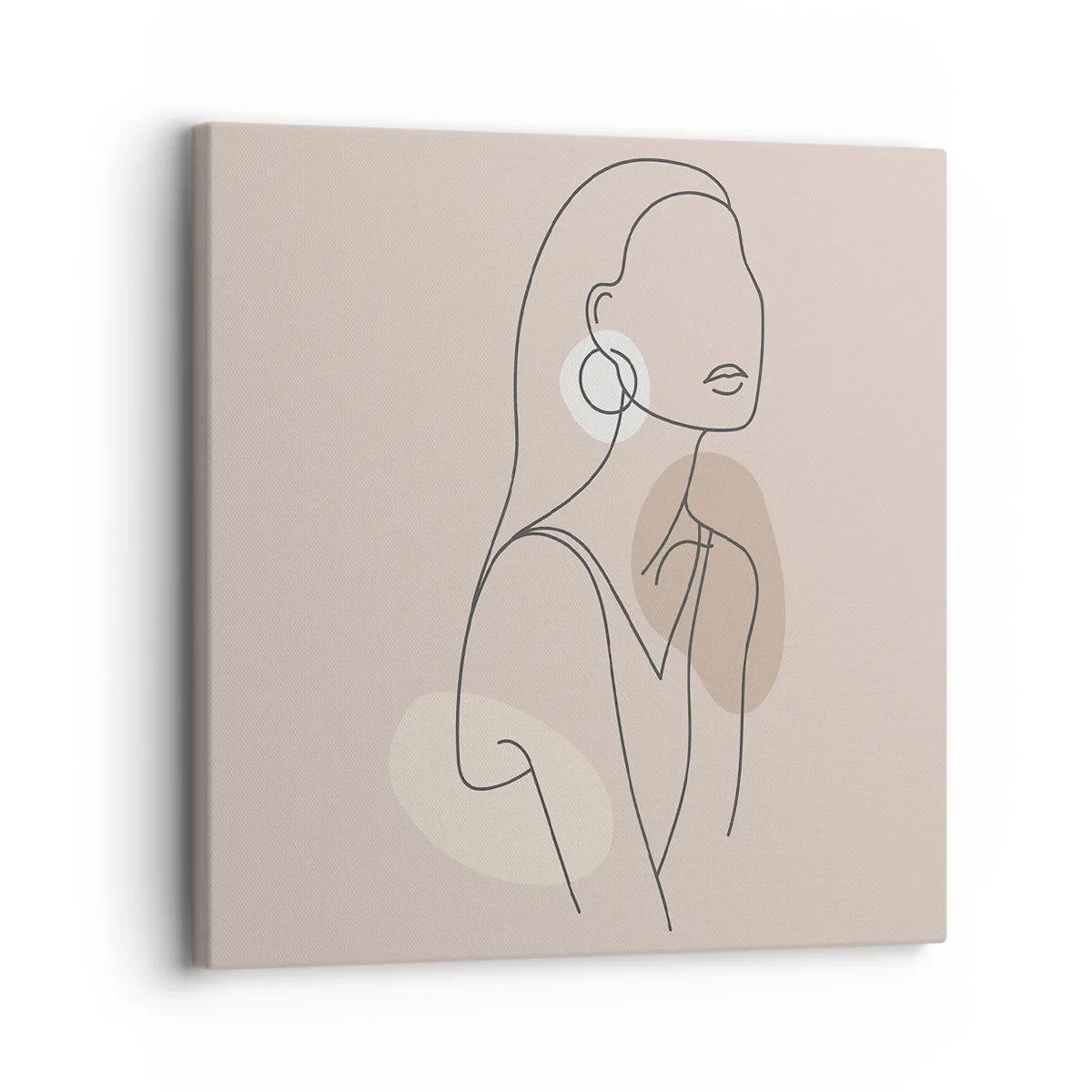 Bild auf Leinwand - Leinwandbild - Mädchenhafte Ikone - 30x30 cm