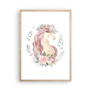 Poster in einem Rahmen aus heller Eiche - Eine Einladung in die Welt der Märchen - 50x70 cm