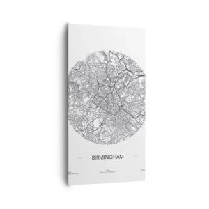 Bild auf Leinwand - Leinwandbild - Anatomie von Birmingham - 65x120 cm