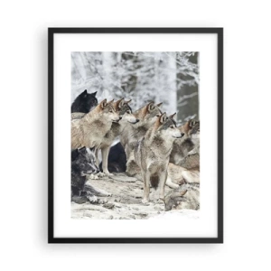 Poster in einem schwarzem Rahmen - Familie und Freunde - 40x50 cm